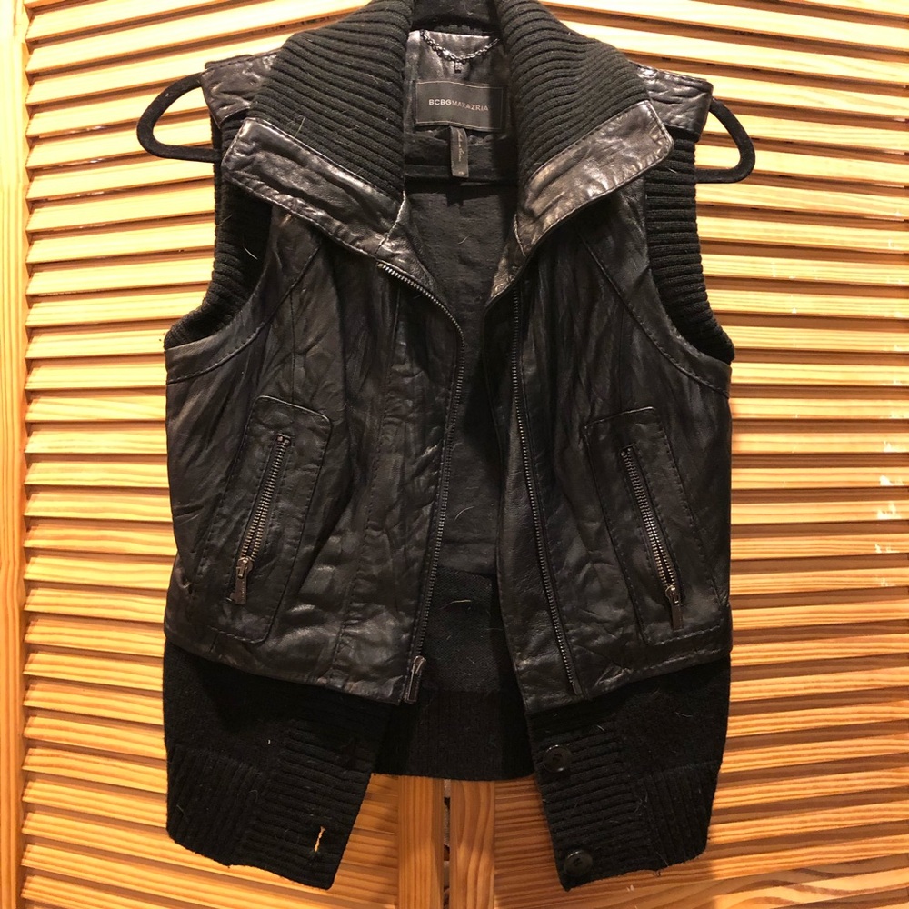 Leather Vest | BCBGMaxAzria
